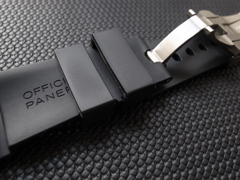 Panerai 24mm 26mm Rubber Watch Strap with deployment buckle Etsy