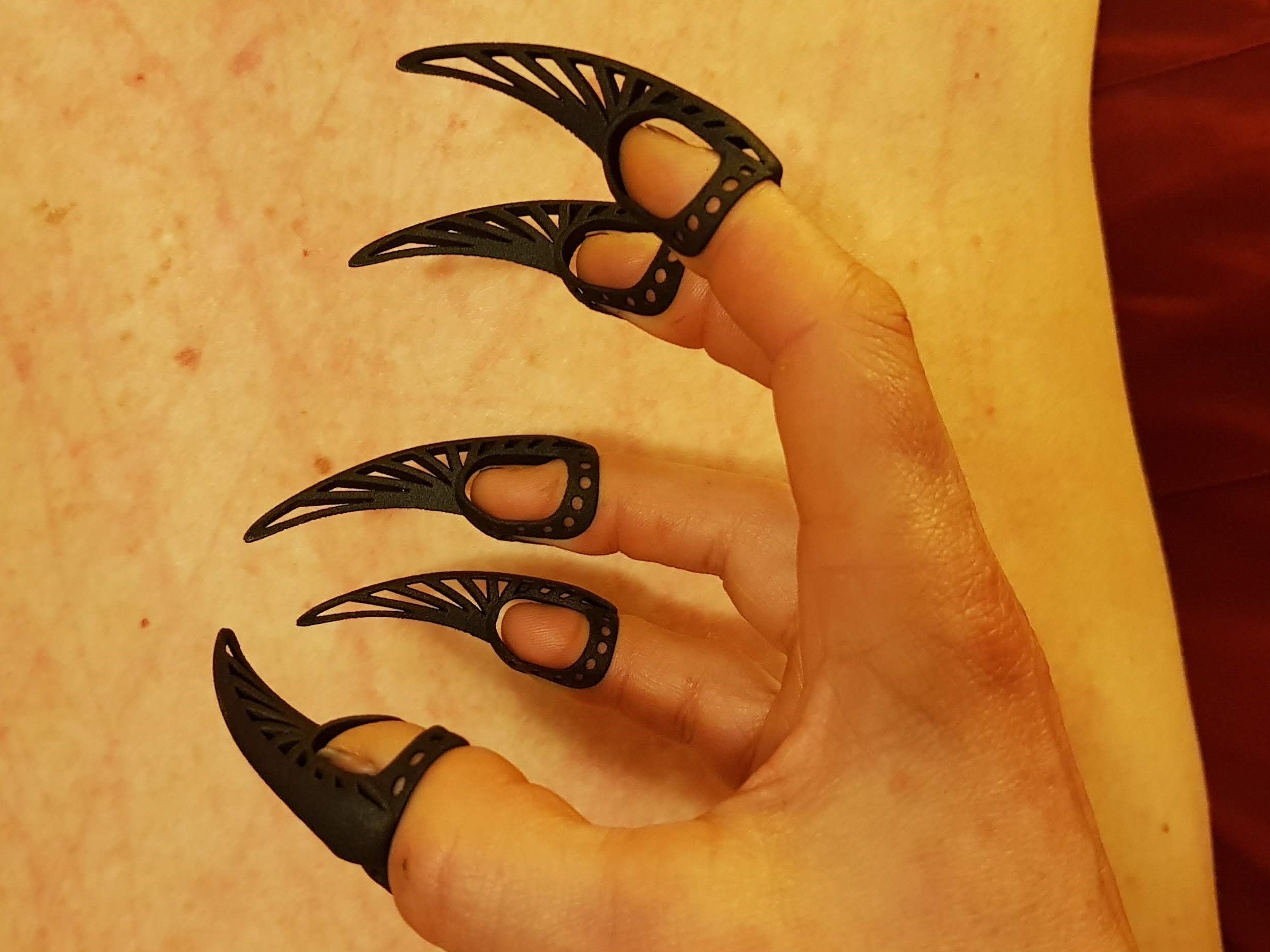 Claw Rings aus Premium Nylon Steampunk Style. Excellent for Etsy