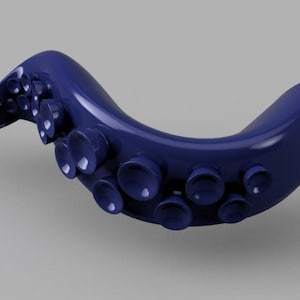 Tentacle Door Handle. 3D printable STL file.