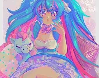 Hatsune Miku - Dream Princess Print