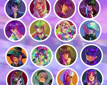 45mm Danganronpa V3 Badges