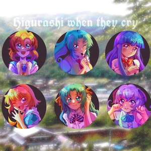 Higurashi No Naku Koro Ni 58mm Badges