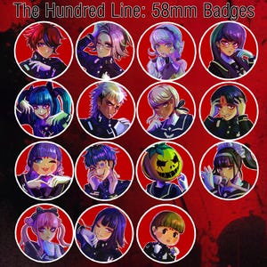 The Hundred Line — Last Defence Academy: 58mm Badges
