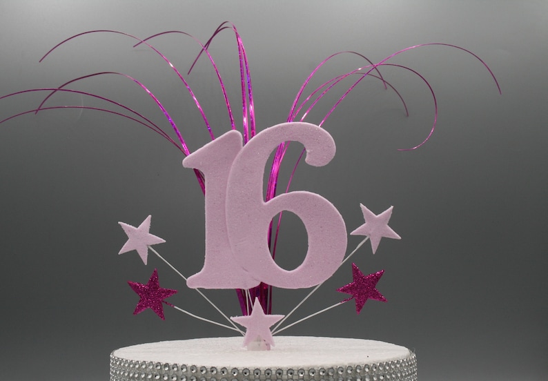 Large Age Large Number Cake Topper Birthday Any Age Any ColourColours 18th 21st 30th 40th 50th 60th 70th Party
