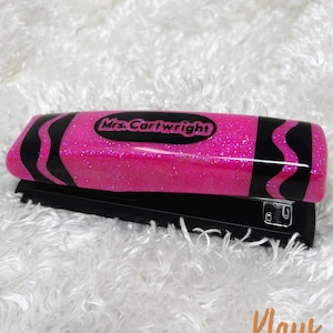 crayon inspired stapler, custom made to order stapler, perfect teacher gift