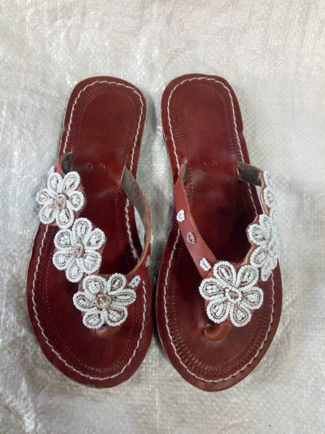 beaded sandals