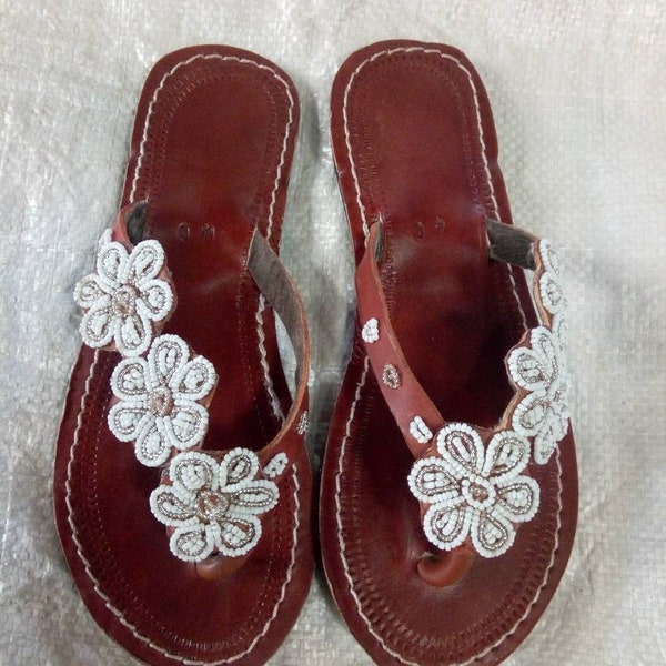 womens beaded sandals