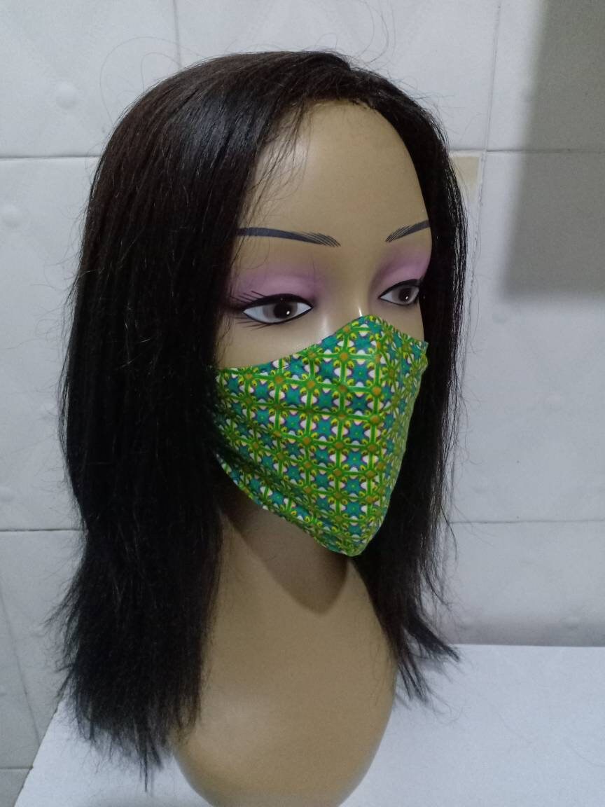 Face mask/African print face mask/ Ankara washable reusable Etsy