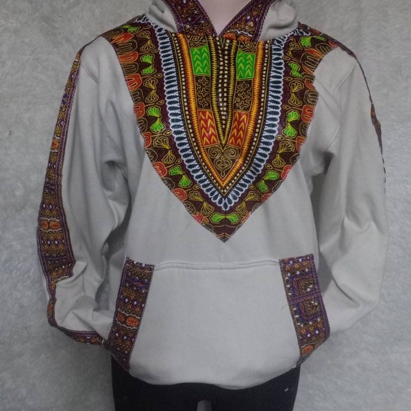 African Dashiki Men's Hoodie Jacket