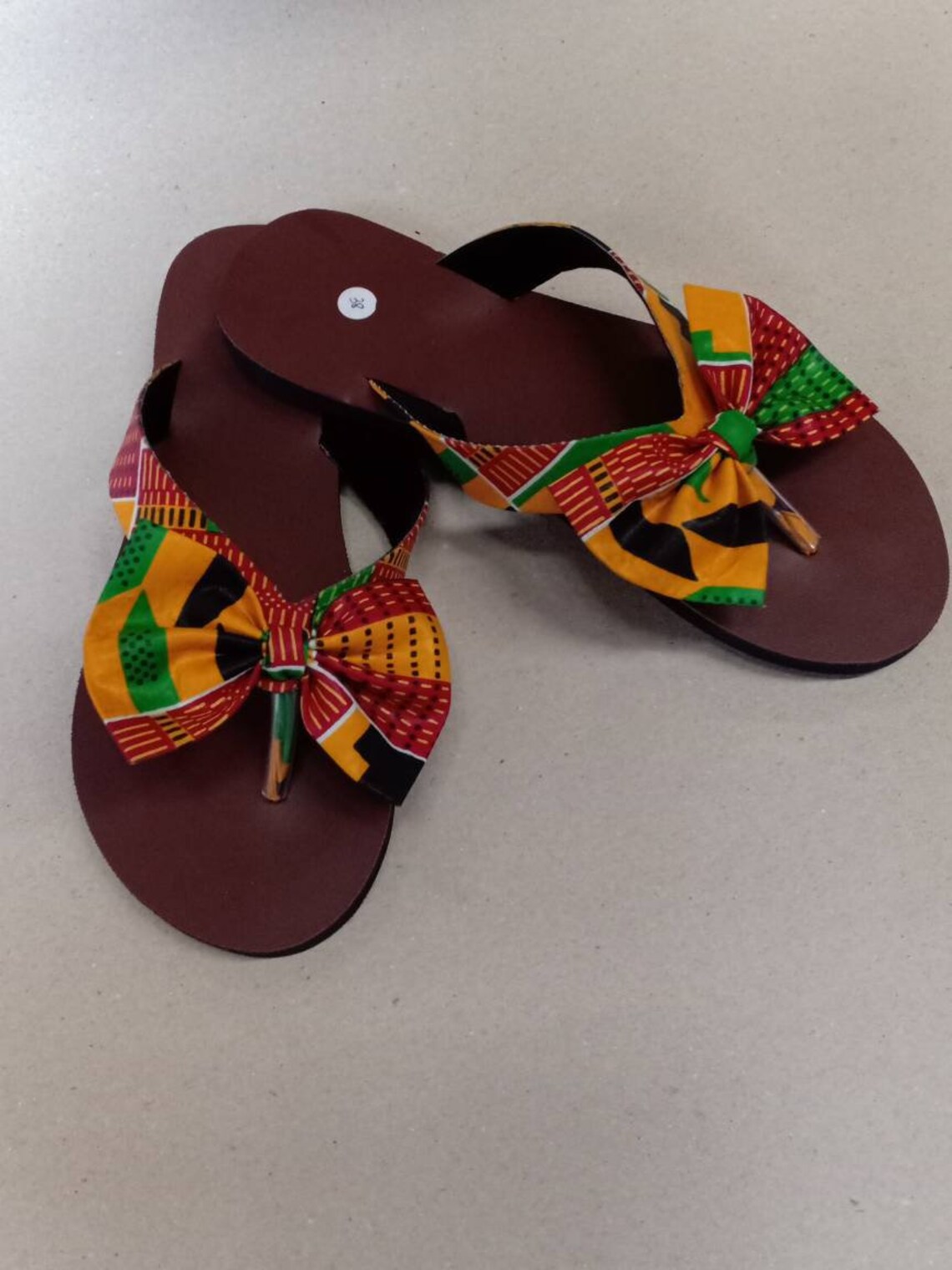 African Kente Sandals kente Sandals Women Material Sandals | Etsy