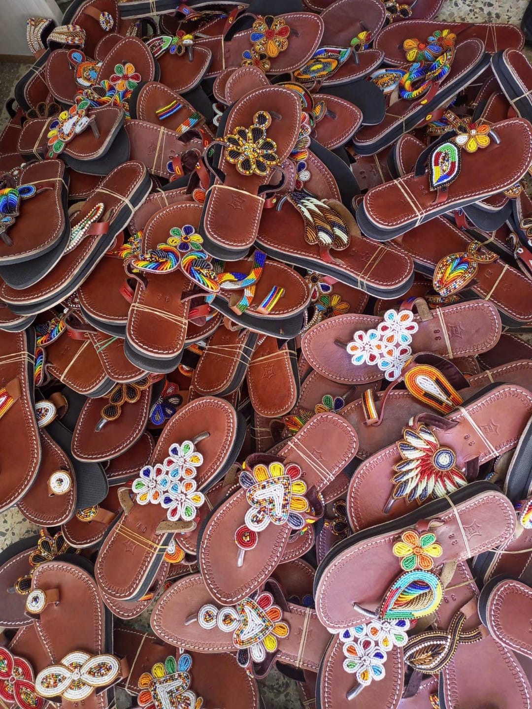 bohemian beaded sandals