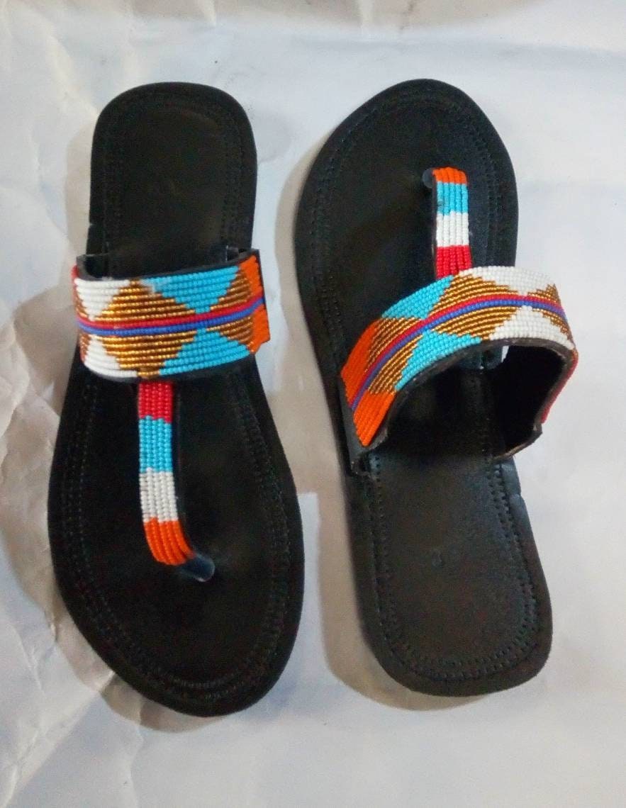 ON Sale:african Sandalsbeaded Women Sandals Masai Sandals - Etsy