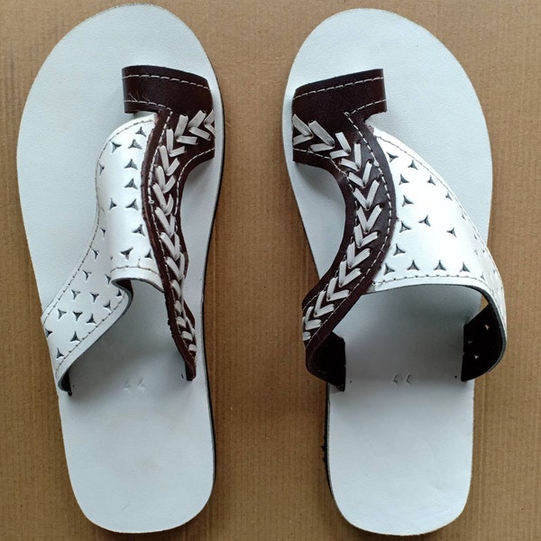 white colour sandals mens
