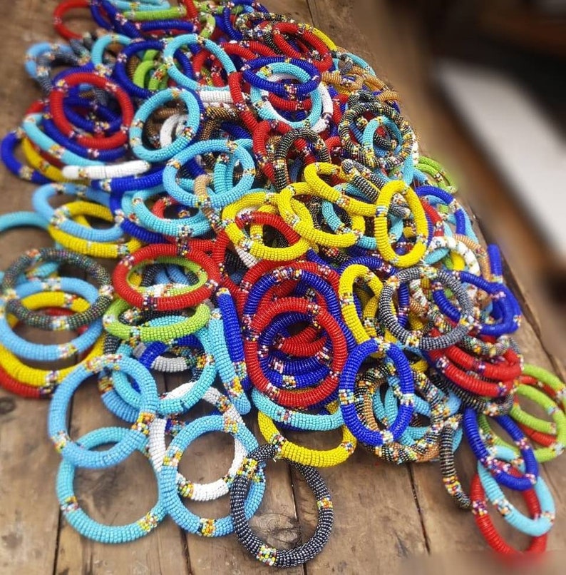 maasai beaded bracelet,gift for loved ones African bracelet. Assorted Wholesale African beaded bracelet