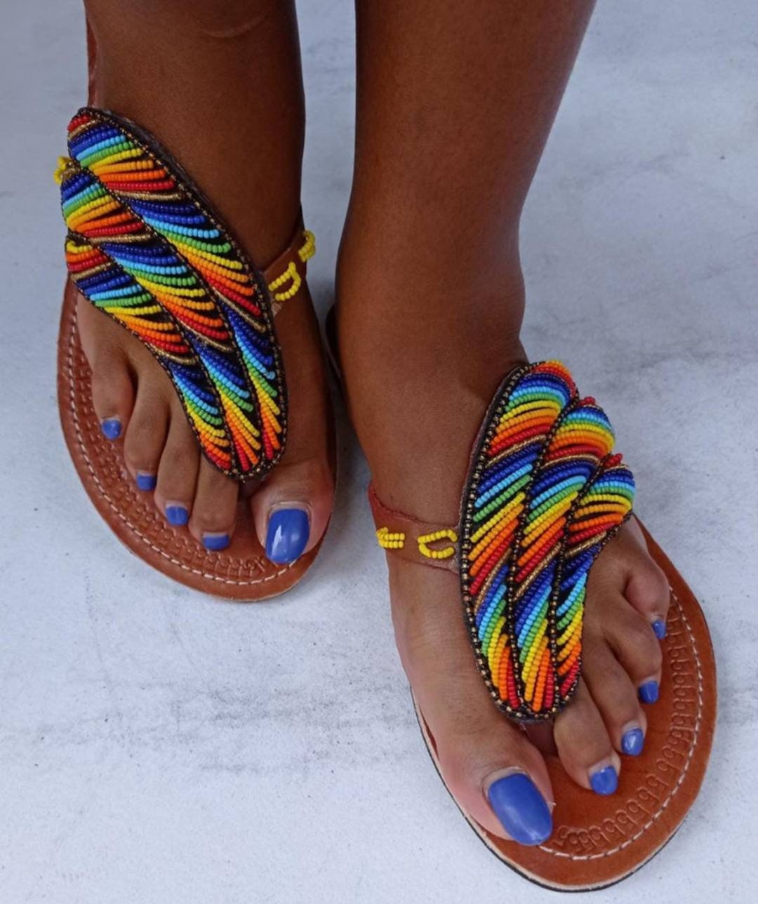 beaded sandals