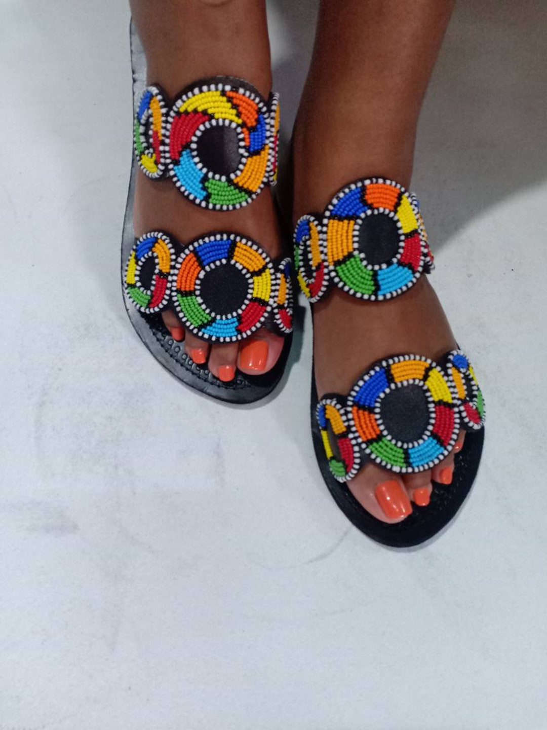 beaded sandals