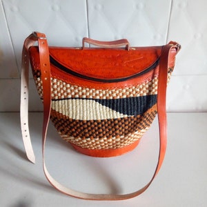 ON SALE:Woven bag/woven tote bag/woven leather bag/grandmother gift/handmade bag/mother day gift/unique mother day gift/valentine day gift