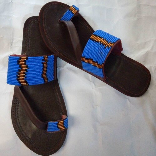 Maasai Sandals African Beaded Sandals Women Sandals Kenyan - Etsy