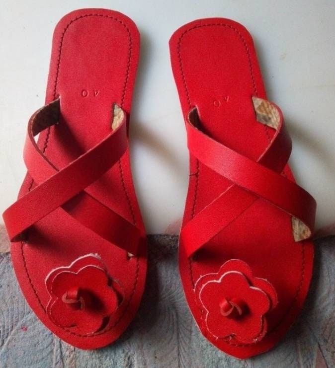 Leather Sandals Kenyan Sandalswomen Leather Sandalsgift for - Etsy