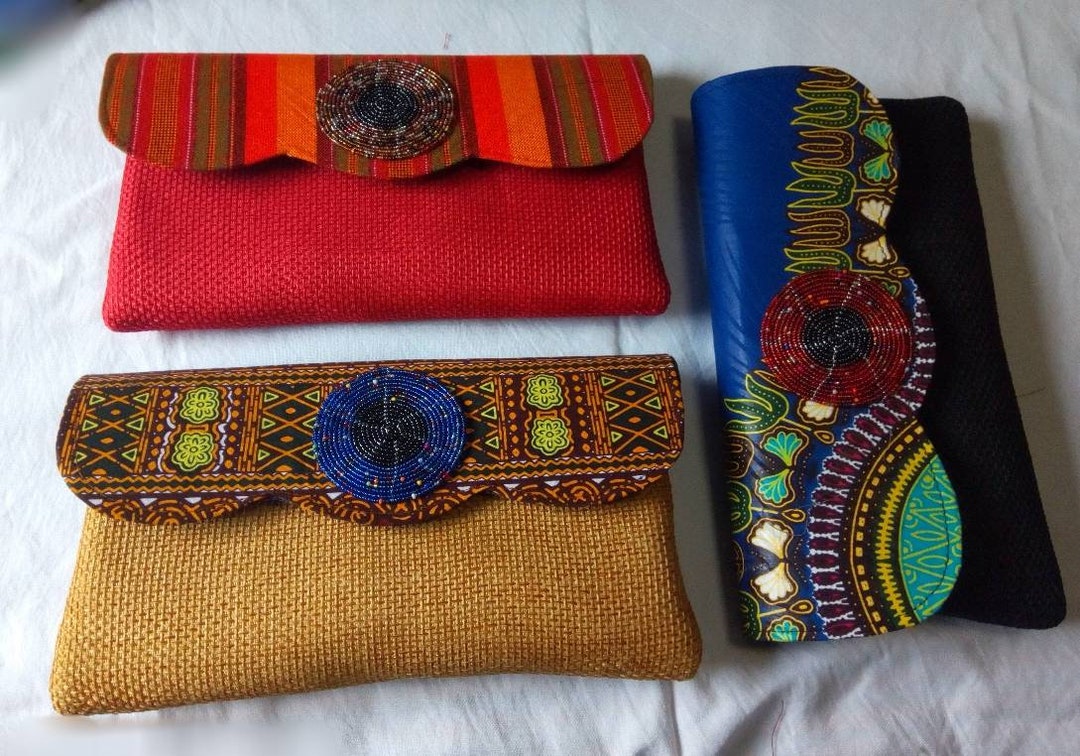 Set of 3 African Purses Bagsafrican Print Bag Women Purses - Etsy