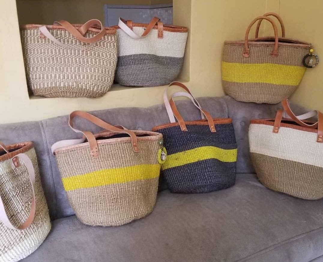 トートバッグ [Graymansion] Sisal Bag Medium from Kenya Kenya Sisal Bag - Etsy