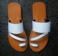 White Leather Beaded Sandals/Authentic Maasai-Style Leather Flip-Flops Women/Boho Beach Sandals/Comfortable Summer Sandal African Gifts product logo