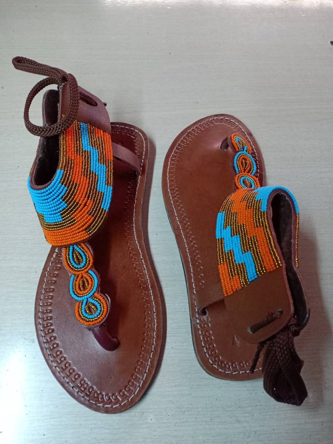 African Sandals Maasai Sandals Leather Sandals Women - Etsy