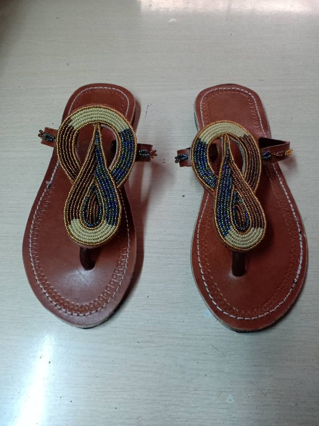 ON Saleafrican Sandals Sandals Women Beaded Shoes Gift for - Etsy
