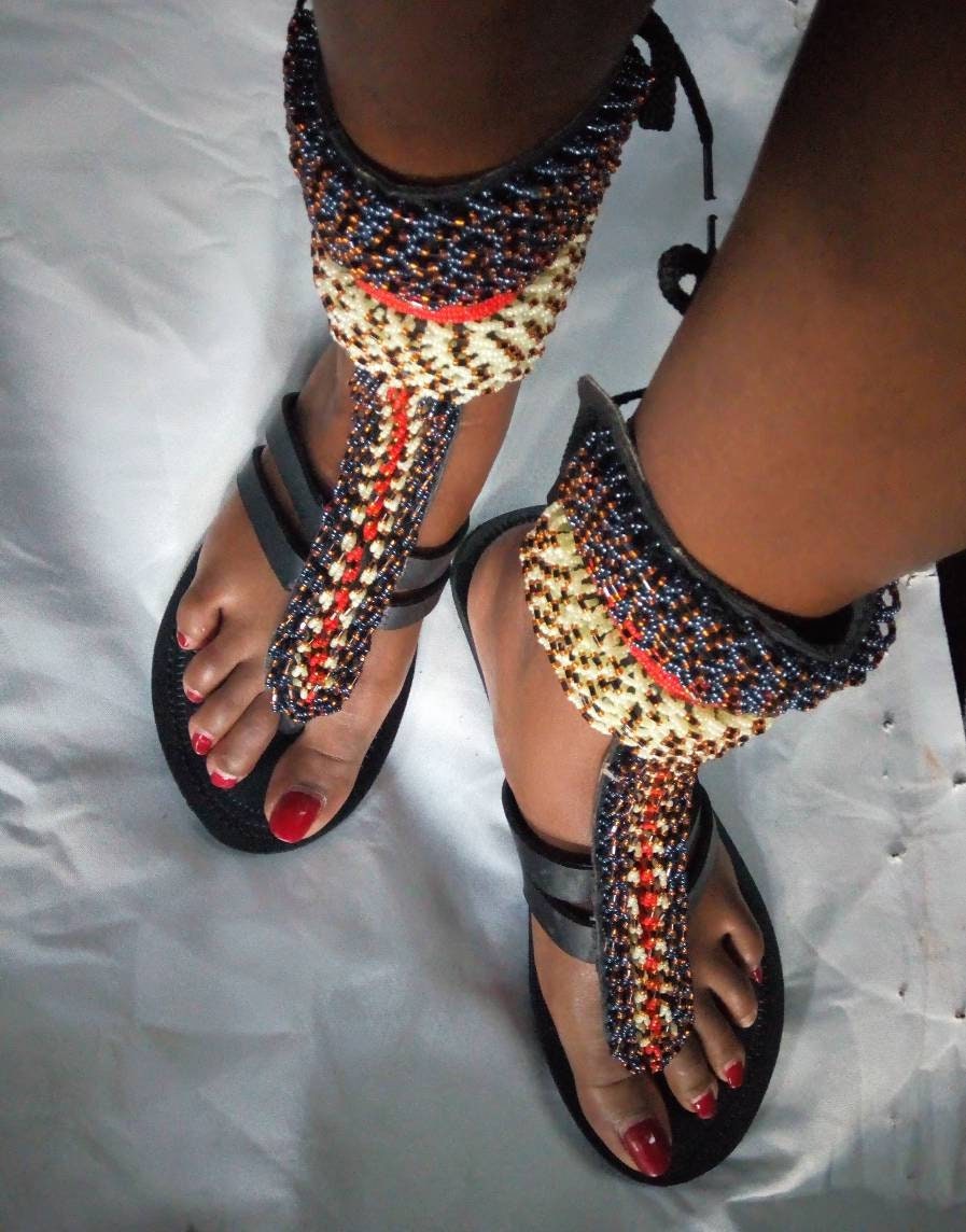 ON SALE African Gladiator Sandalsandalssandals for - Etsy