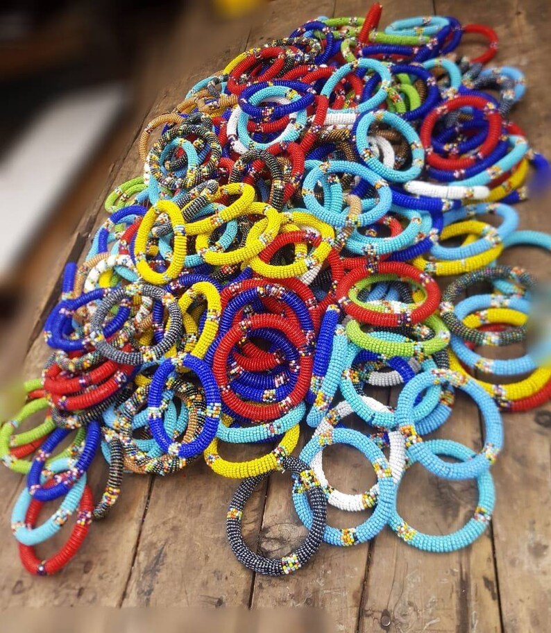 maasai beaded bracelet,gift for loved ones African bracelet. Assorted Wholesale African beaded bracelet