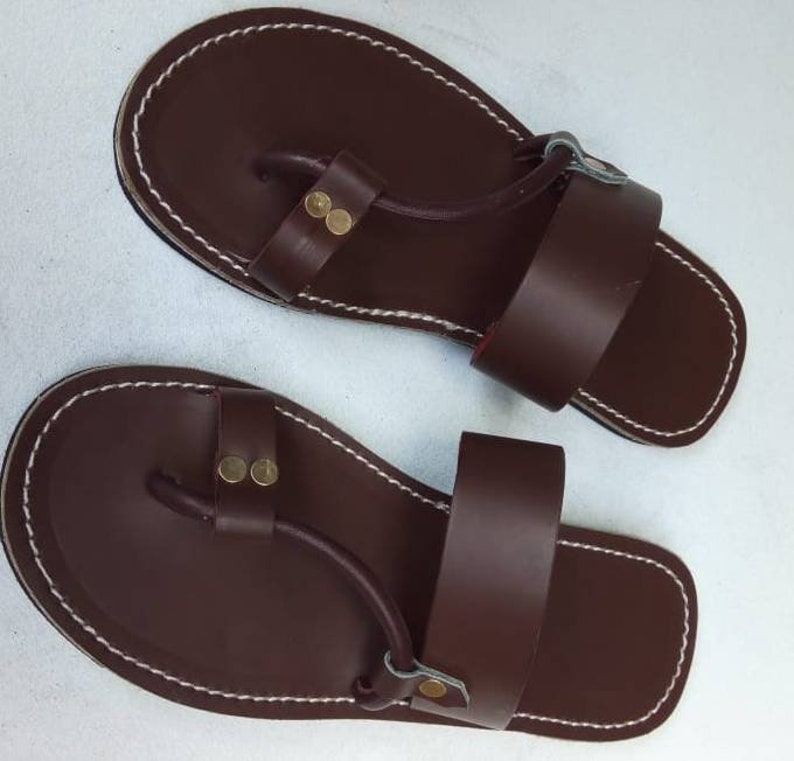 Brown father's day giftMen sandalsmaasai sandals/men | Etsy