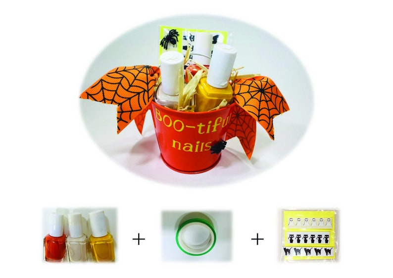 Halloween Nail Design Gift Kit  Includes 3 Nail Polishes image 1