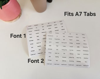 A7 Tab Stickers