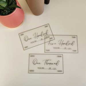 Segnaposto per buste porta contanti A7