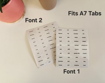 A7 Tab Stickers