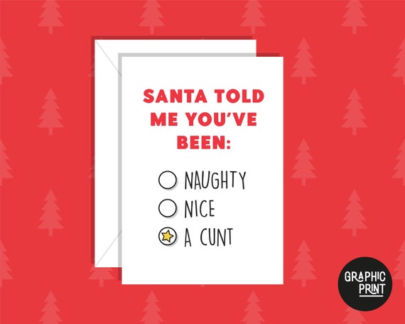 Funny Santa's Naughty or Nice List