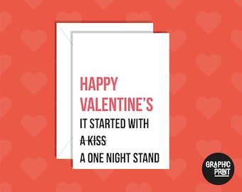 Card Anniversary Wedding Day Valentine's Day Couple One Night Stand