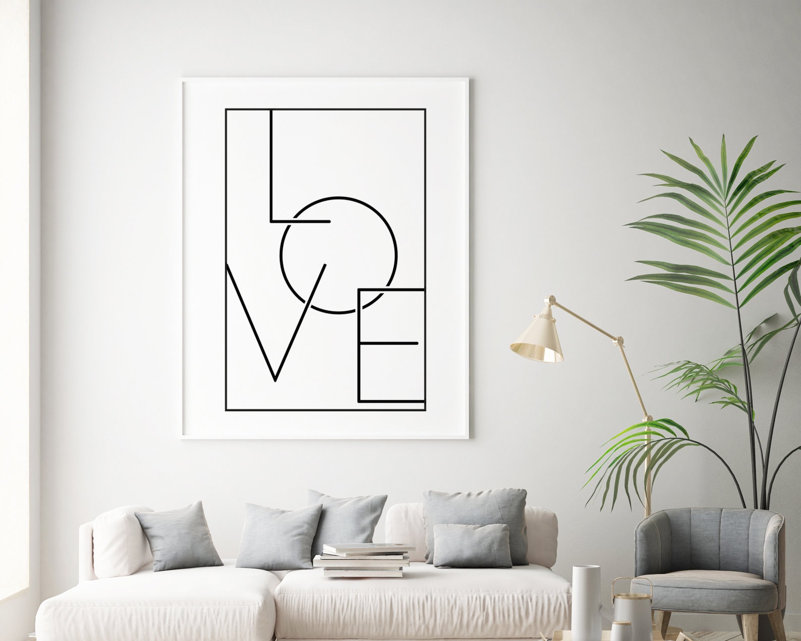 Love Quote Print Love Typography Print Black and White Love | Etsy