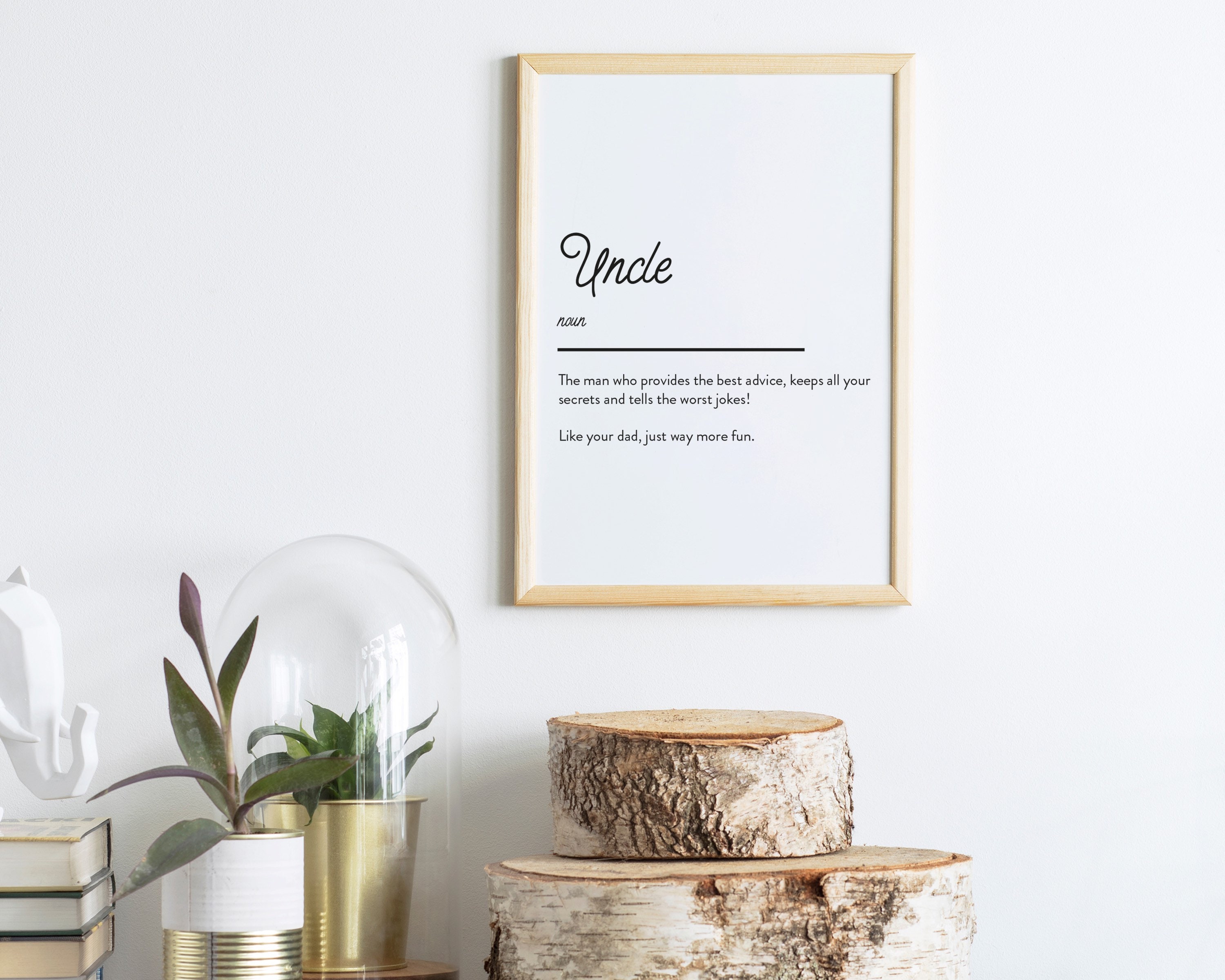 Uncle Definition Poster Gift For Uncle Definition Print Etsy