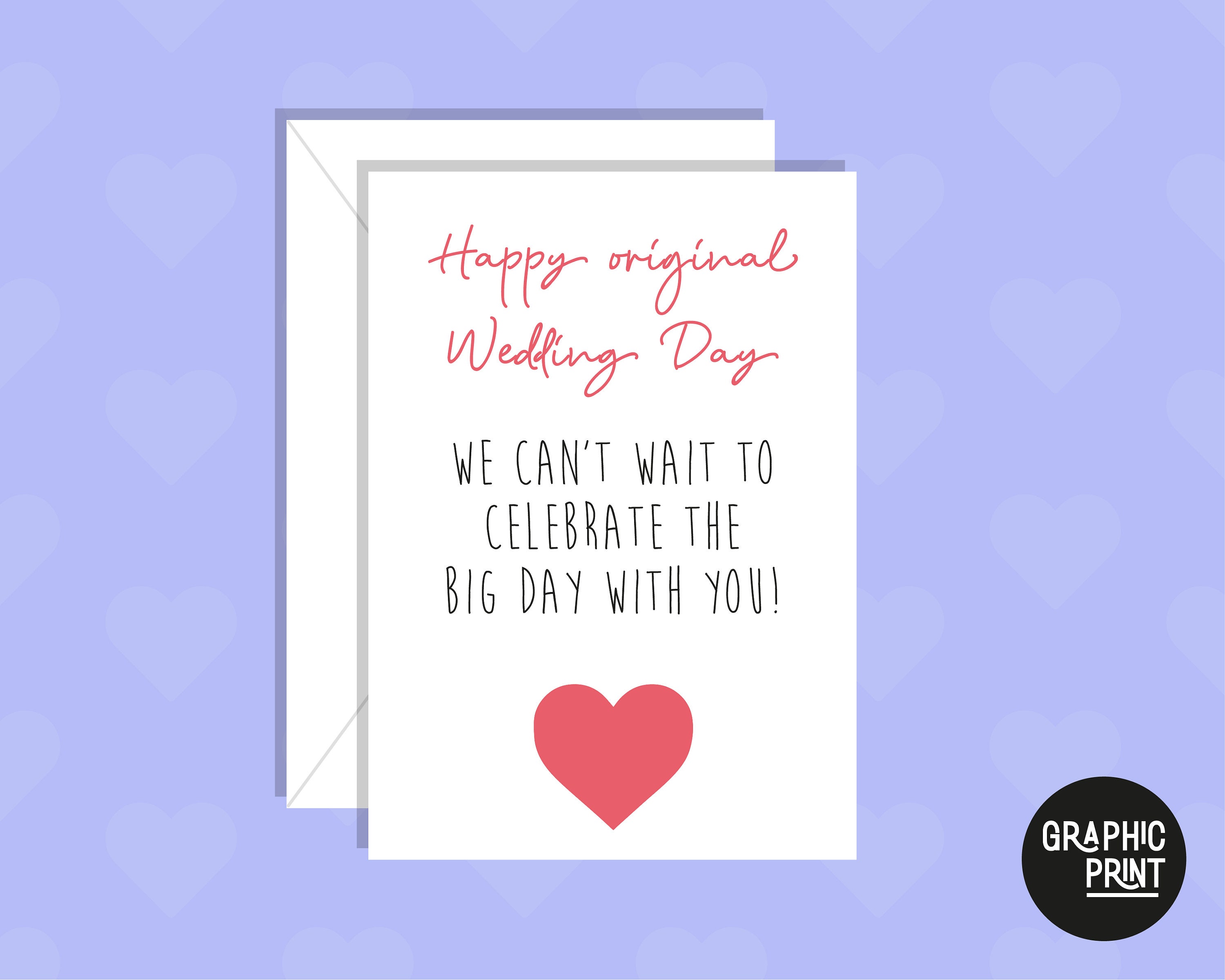 Can T Wait To Celebrate The Big Day Original Wedding Day Etsy