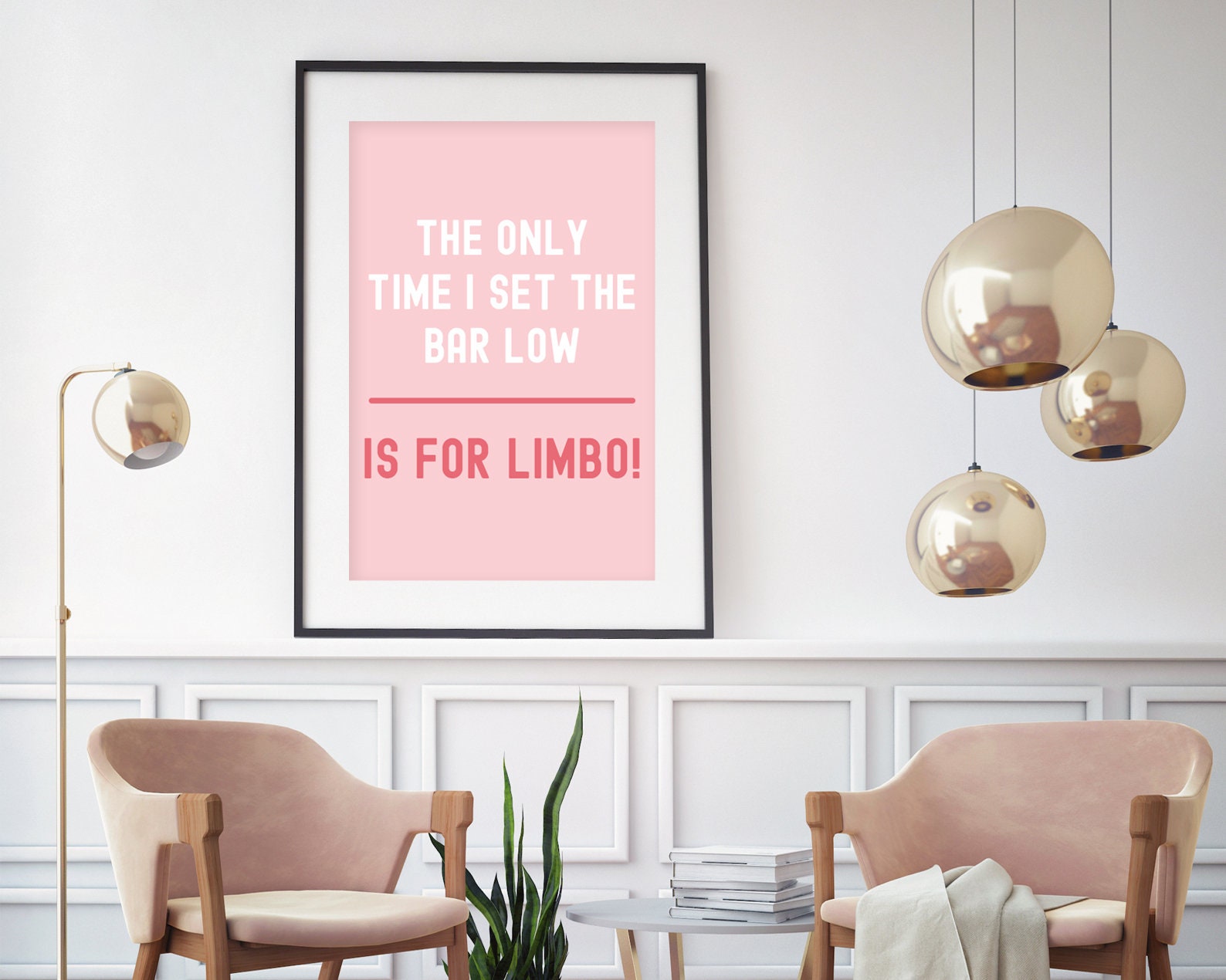 The Only Time I Set the Bar Low is for Limbo Quote Print Set Etsy