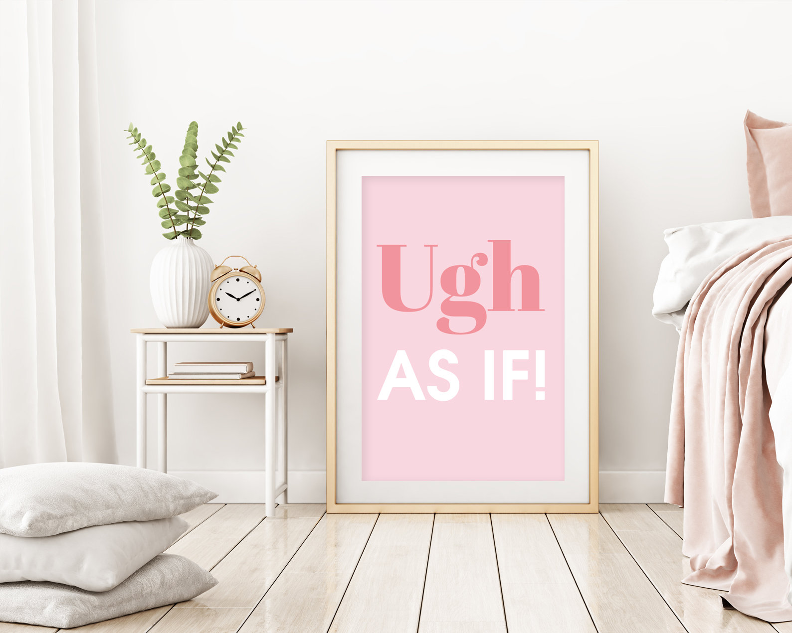 Ugh as If Quote Print Ugh as If Typography Print Ugh as If Etsy