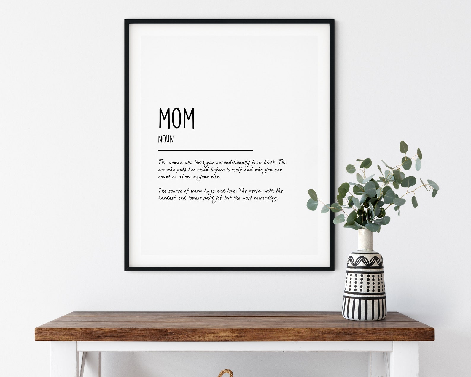 Mum Definition Poster Gift for Mum Definition Print Mum Etsy