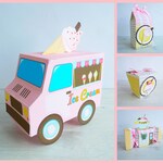 Ice Cream Party Favor Box Candy Box Treat Box Goodie Bag Etsy