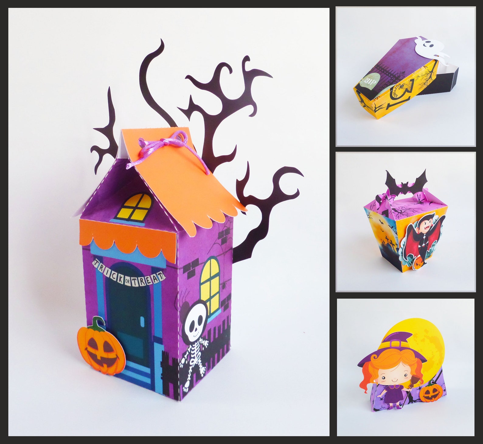 Halloween Party Favor Box - Personalized