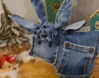 UPCYCLED PDF HIGHLAND patrón tutorial de ganado paso a paso costura de vaca fácil principiante denim sin impresión ecológico respetuoso con el medio ambiente