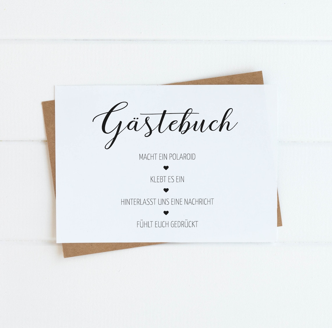 Gästebuch Schild sofort druckbar DIN A4 Deutsch Hochzeit Etsy