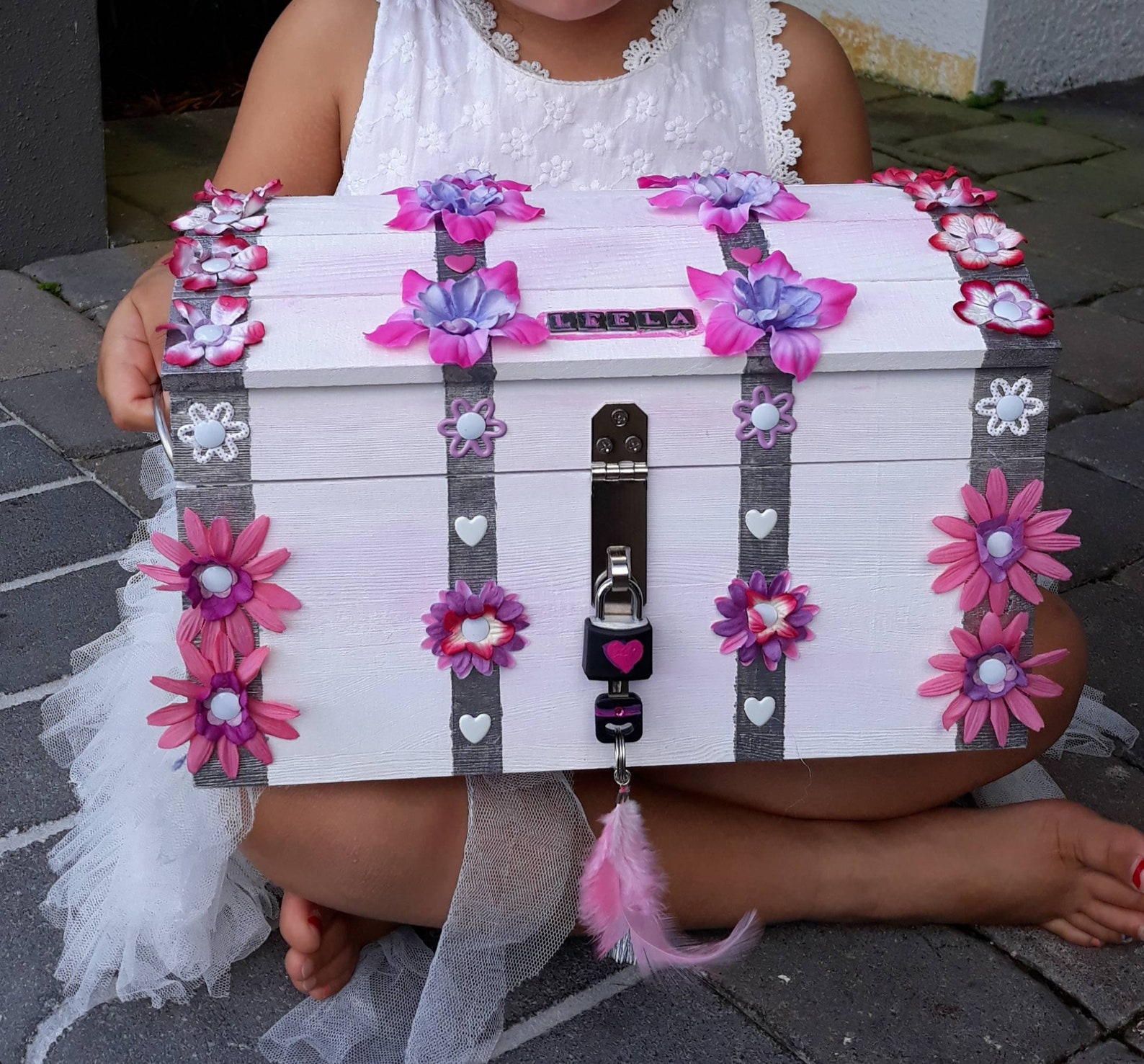 Girl's Custom Treasure Chest Etsy