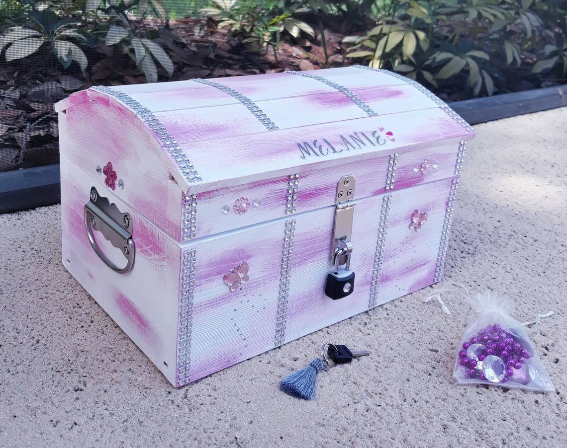 Girl's Custom Treasure Chest Etsy