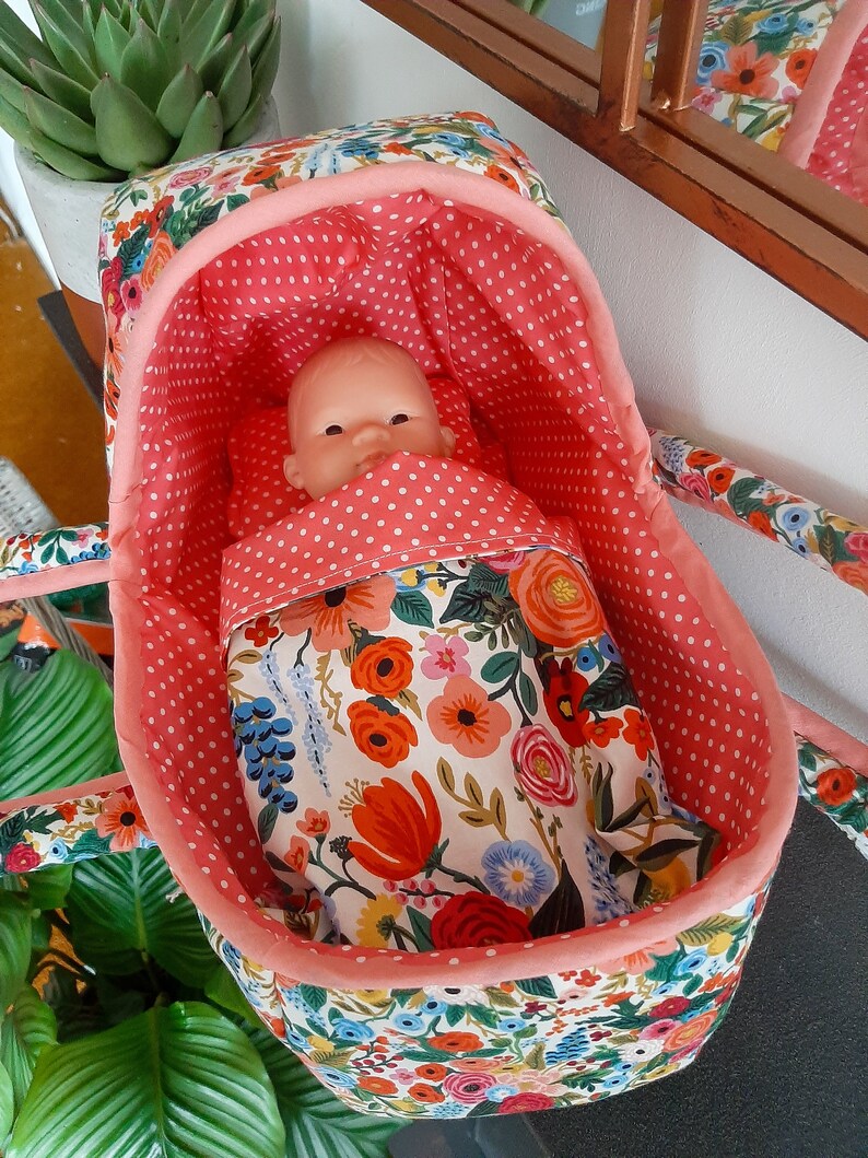 Dolls Carry Cot With Mattress Etsy
